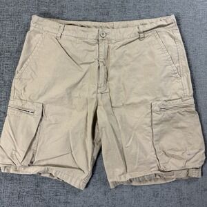 Nike Cargo Shorts Mens Sz 38 Khaki‎ Zip Pockets 613644-235 Blue Tag